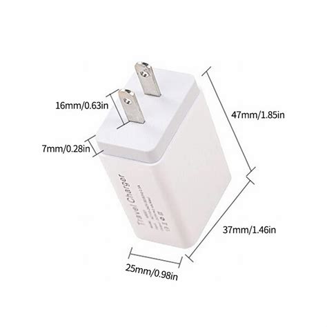 2 Pcs Multiple Usb Wall Charger 31a 3 Port Usb Travel Power Adapter All In One Worldwide Cell