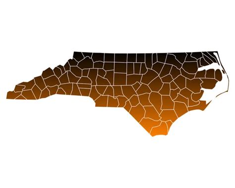 North Carolina Counties Vector Art Stock Images Depositphotos