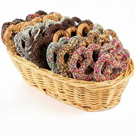 Elegant Chocolate Pretzel T Basket • Oh Nuts®