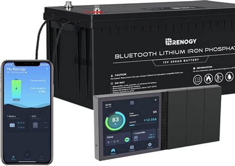 Renogy 12v 200ah Lithium Lifepo4 Deep Cycle Battery With Bluetooth With Smart Rv