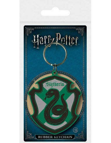 Llavero Caucho Escudo Slytherin Cm Harry Potter