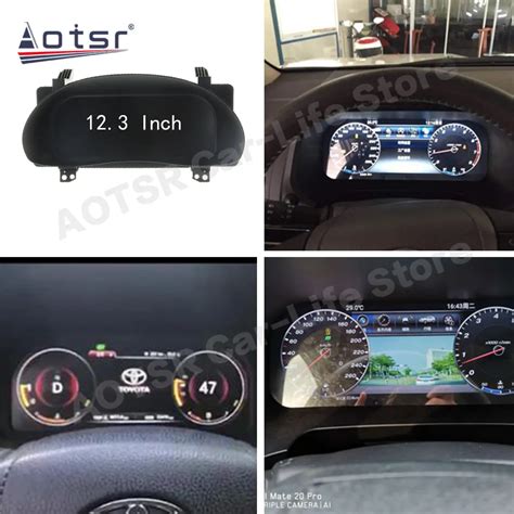 Android Dashboard Speed Meter Panel For Toyota Corolla 2014 2015 2016