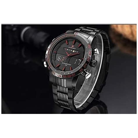 Naviforce Analog Digital Black Dial Mens Watch NF9024 BBR By LexXiv