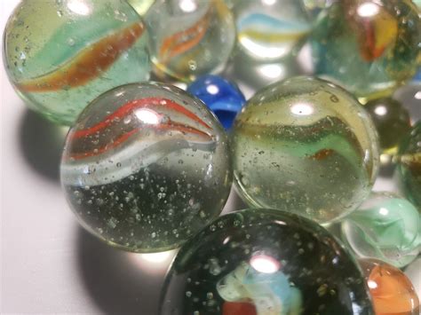 Lot 5 Vintage Lot Of 2 Pounds Cats Eye Marbles And Shooter Various Colors Styles Ebay