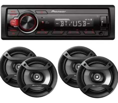 Paquete Autoestereo Pioneer Mvh S215bt 4 Bocinas 6 5 MercadoLibre