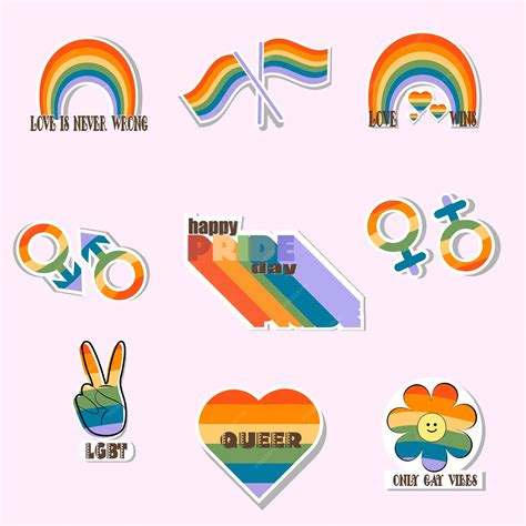 Premium Vector Lgbt Stickers