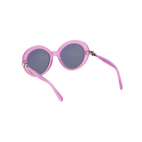 Swarovski Sk 0360 78u Shiny Lilac Sunglasses Woman