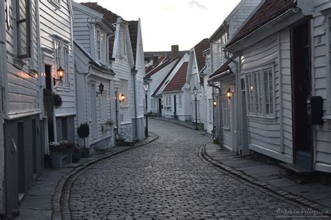 Gamle Stavanger Old Stavanger Norway August Antonio