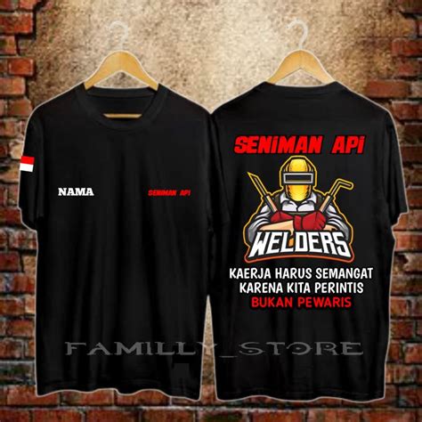 Kaos Cowo Terbaru Viral Custom Kaos Seniman Api Welder Tukang Las