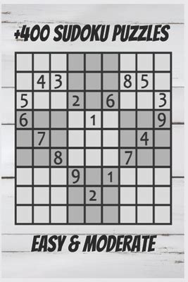 Sudoku Puzzles Easy To Moderate Sudoku Puzzle Book For Adults