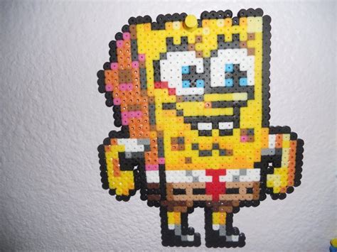 Spongebob Squarepants Perler Beads By Lalalauren858 Hama Beads Patterns Spongebob Perler