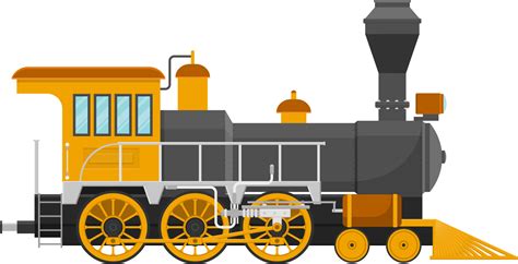 Vintage steam locomotive vector illustration isolated on white ...