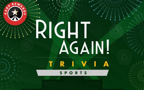 Right Again Trivia Sports Is A Free Aarp Online Game