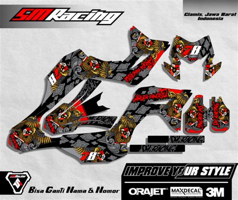 Decal Stiker CRF 150 L Full Body Terbaru 2024 Motif Garuda Pancasila