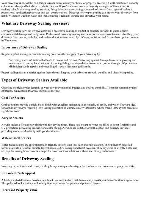 One-Coat Driveway Sealer: Protect and Beautify Your Driveway - Hunter Games Magazine