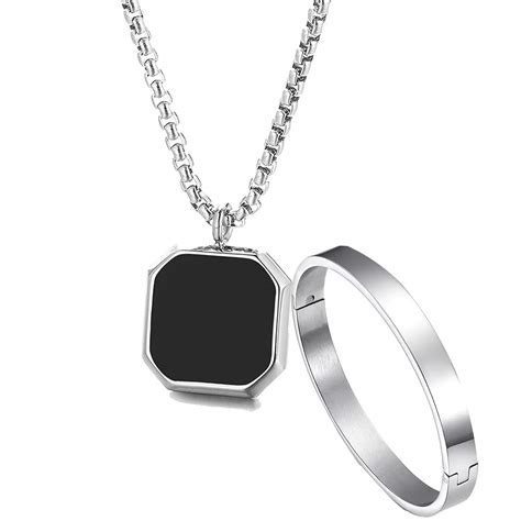 Fashion Frill Silver Chain For Men Stainless Steel Square Silver Chain