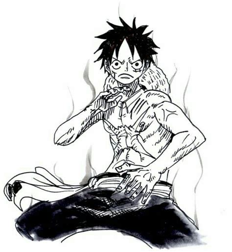 Monkey D. Luffy, angry; One Piece | One piece tattoos, One piece manga ...