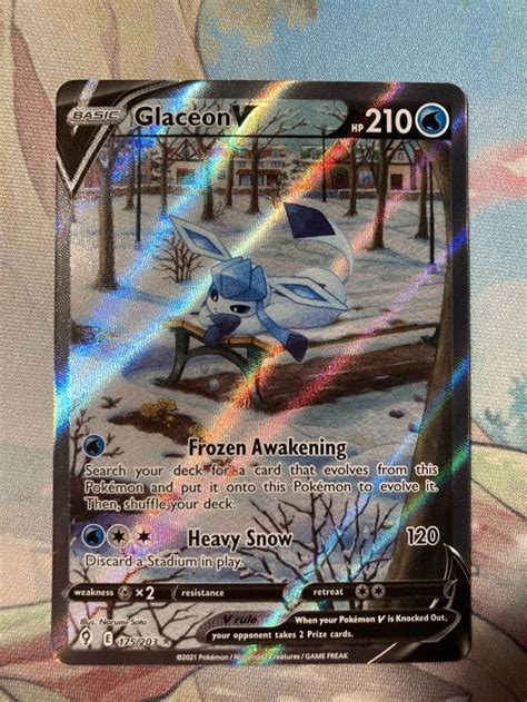 Pokémon card EN Glaceon V alternative art Evolving Skies Kaufen auf