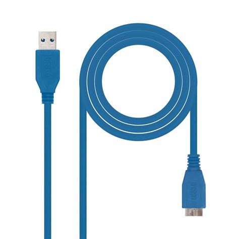 Nanocable Cable Usb Tipo A Macho A Micro Usb B Macho M Azul