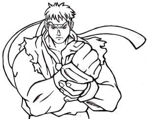 Desenho Do Street - 87+ Desenhos do Street Fighter para Baixar e Colorir em Casa