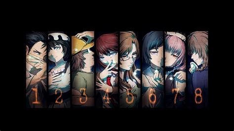 Anime Steins Gate Kurisu Makise Rintaro Okabe Faris Nyannyan Itaru