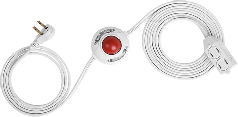 DEWENWILS White 12FT Christmas Light Extension Cord for Indoor, Step on ...