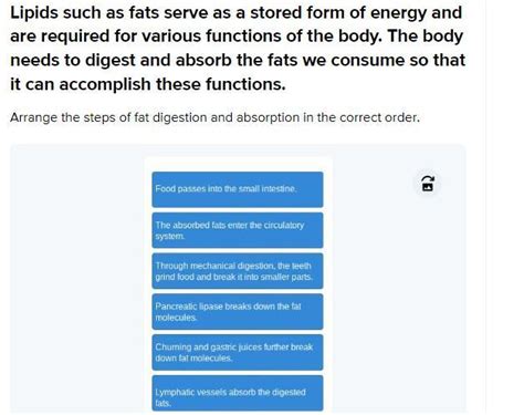 Lipids Such As Fats Serve As A Stored Form Of Energy And Are Required