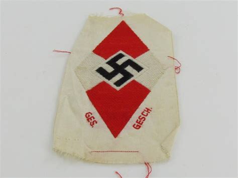 Mv Hitlerjugend Hitler Youth Diamond Bevo Sleeve Insignia