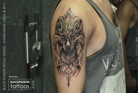 Wolf Tattoo Designs Best Tattoo Artist in India Black Poison Tattoo Studio