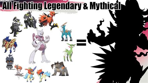 All Fighting Legendary And Mythical Pokémon Fusion From Kanto To Galar