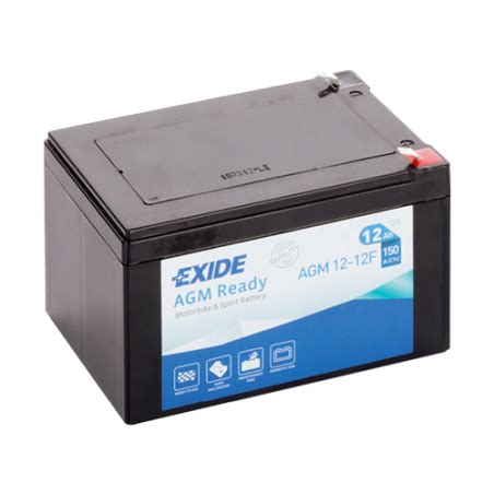 Exide AGM12 12F Batterie De Moto Exide 12Ah 12V