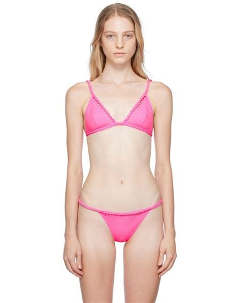 Agent Provocateur Pink Sofi Bikini Top Lyst