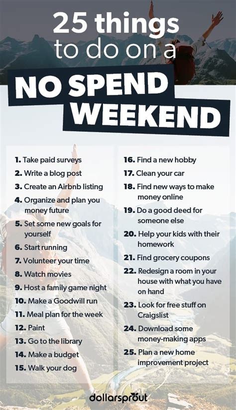 23 Fun Things To Do With No Money On A No Spend Weekend Things To Do