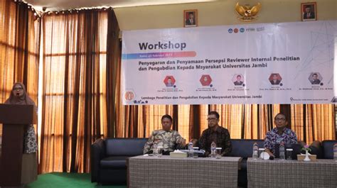 LPPM Adakan Workshop Penyegaran Dan Penyamaan Persepsi Bagi Reviewer