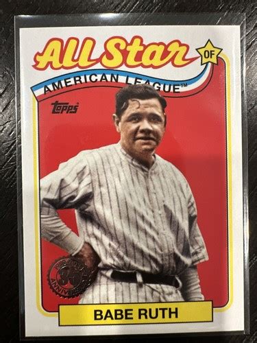 Babe Ruth Topps Series Th Anniversary ASB EBay