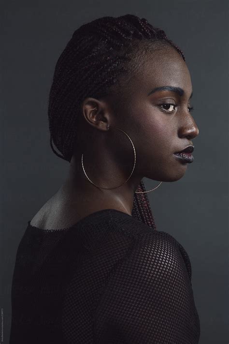 A Portrait Of A Beautiful Black Woman By Stocksy Contributor A Model