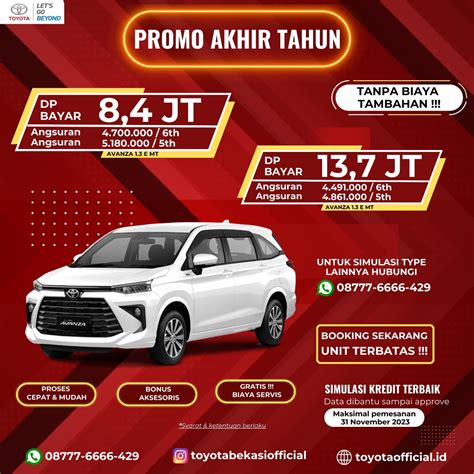 Promo Akhir Tahun Toyota Avazan Bekasi Timur