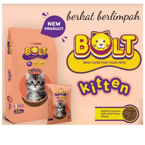 Jual Makanan Pakan Kucing Kering Bolt Kitten Kemasan Kg Makanan