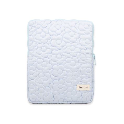 11" LIGHT BLUE PADDED FABRIC TABLET CASE HF