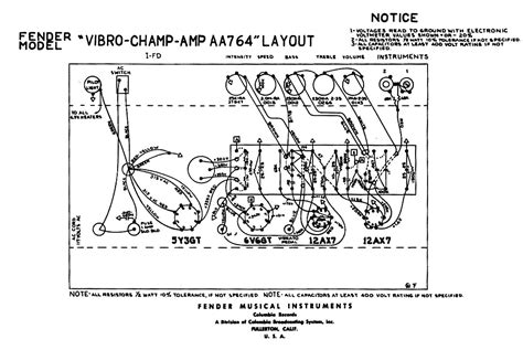 Fender Vibro Champ Reverb Schematic Bf Sf Champ