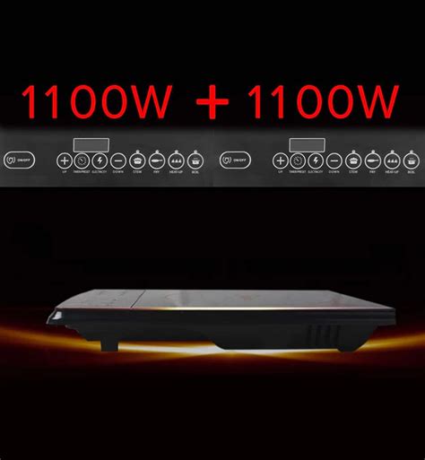 SOGA Portable Induction LED Electric Double Duo Hot Plate Burners Cooktop ElectricCooktopDouble
