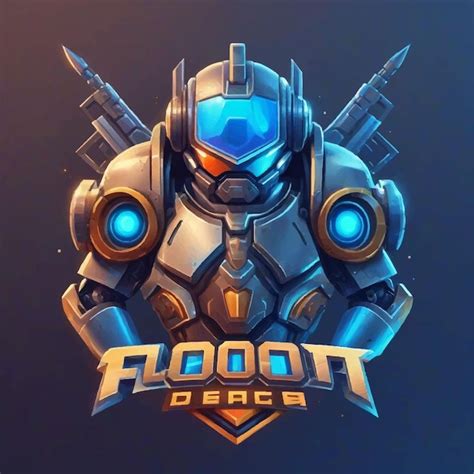 Premium Vector Robot Game Logo Design