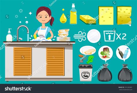 Washing Meat Over Royalty Free Licensable Stock Vectors Vector