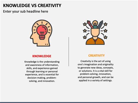 Knowledge Vs Creativity Powerpoint And Google Slides Template Ppt Slides