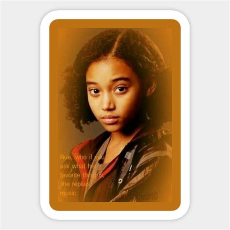 Rue Sticker Rue Hunger Games Hunger Games Hunger