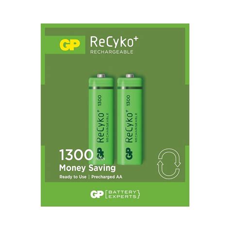 GP ReCyko 1300mAh AA Şarj Edilebilir Kalem Pil 2 lİ Paket Pilsitesi