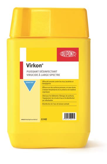 Désinfectant virucide bactéricide fongic ide 1 Virkon 2 5 kg