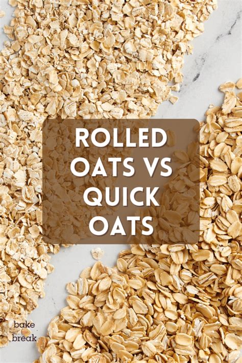 Rolled Oats vs Quick Oats - Bake or Break