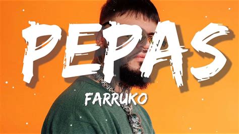 Farruko Pepas Letra Lyrics YouTube