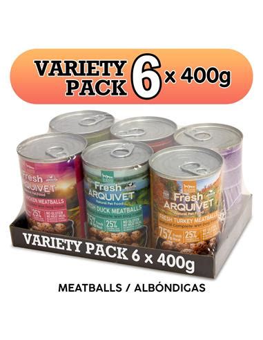 VARIETY PACK 6 Unidades X 400 G Arquivet Fresh Meatballs